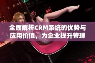 全面解析CRM系統的優(yōu)勢與應用價值，為企業(yè)提升管理效率助力