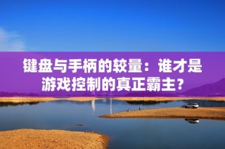 鍵盤(pán)與手柄的較量：誰(shuí)才是游戲控制的真正霸主？