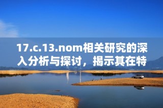 17.c.13.nom相關(guān)研究的深入分析與探討，揭示其在特定領(lǐng)域的重要性與應(yīng)用潛力
