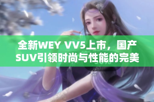 全新WEY VV5上市，國產(chǎn)SUV引領(lǐng)時尚與性能的完美結(jié)合