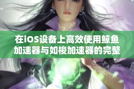 在iOS設(shè)備上高效使用鯨魚加速器與如梭加速器的完整指南
